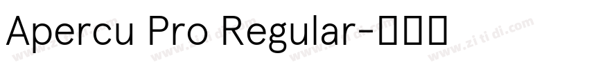 Apercu Pro Regular字体转换